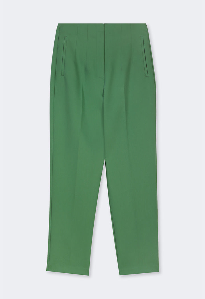 Choice Straight Leg Basic Trousers Green