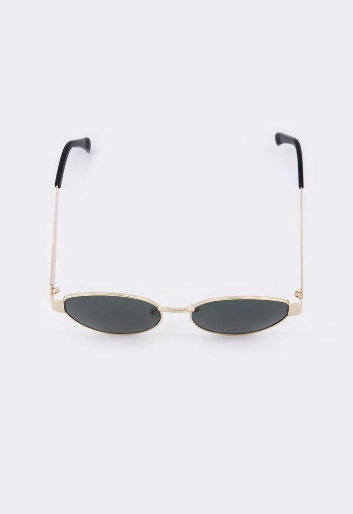 Choice Metallic Oval Sunglasses Green