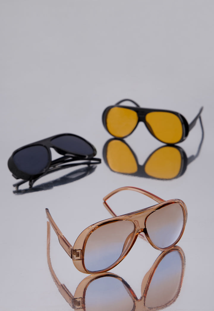 Choice Chic Pilot Sunglasses Yellow
