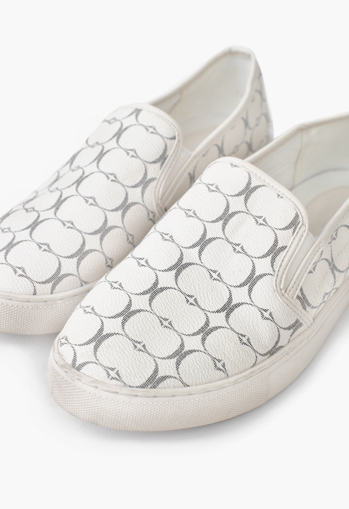 Choice Monogram Slip On Shoes Off White