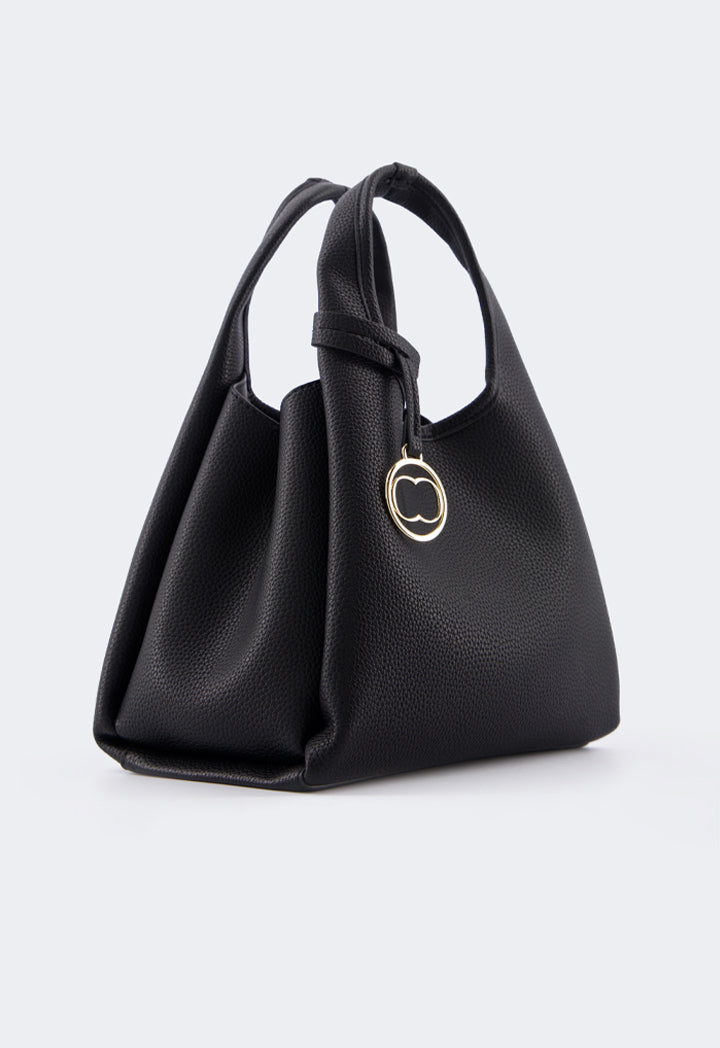 Choice Classic Solid Handbag Black