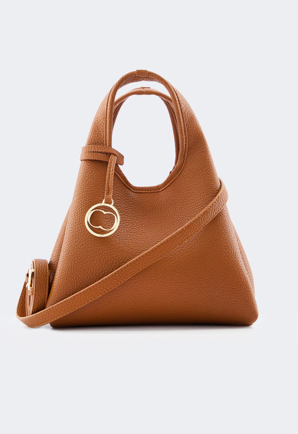 Choice Classic Solid Handbag Brown