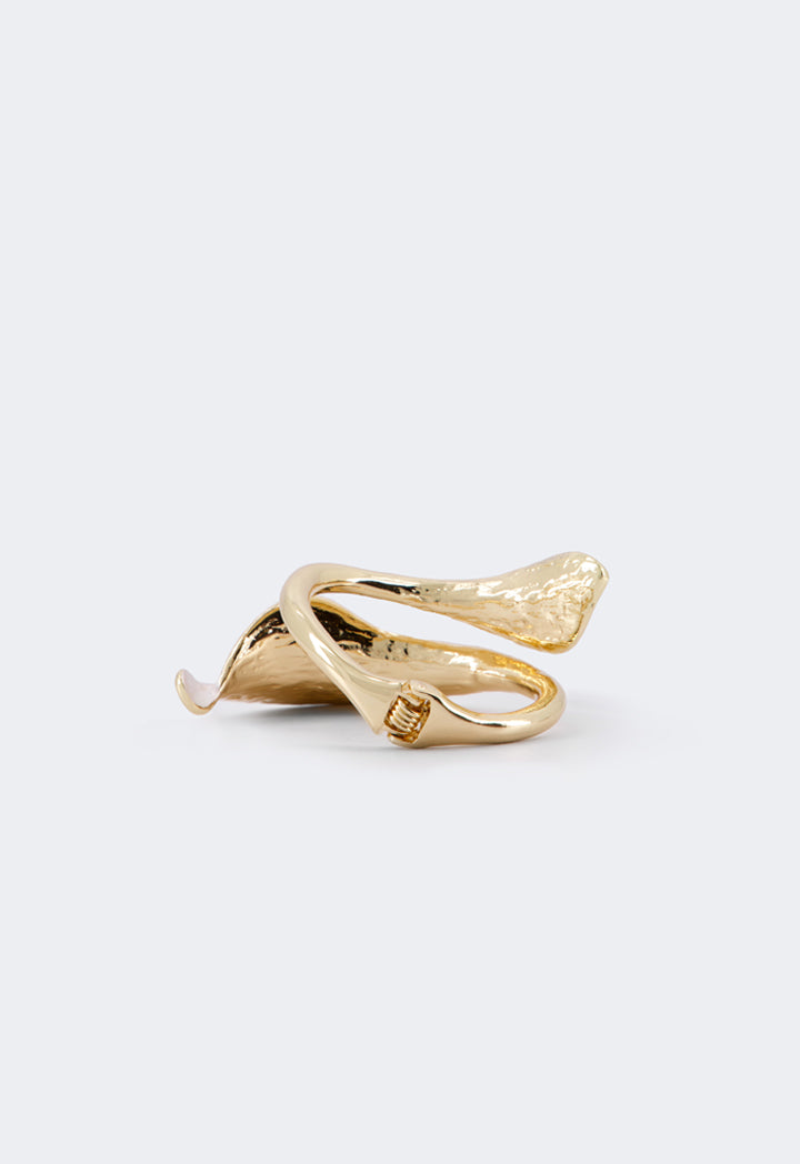 Choice Metallic Leaves Bangle Gold