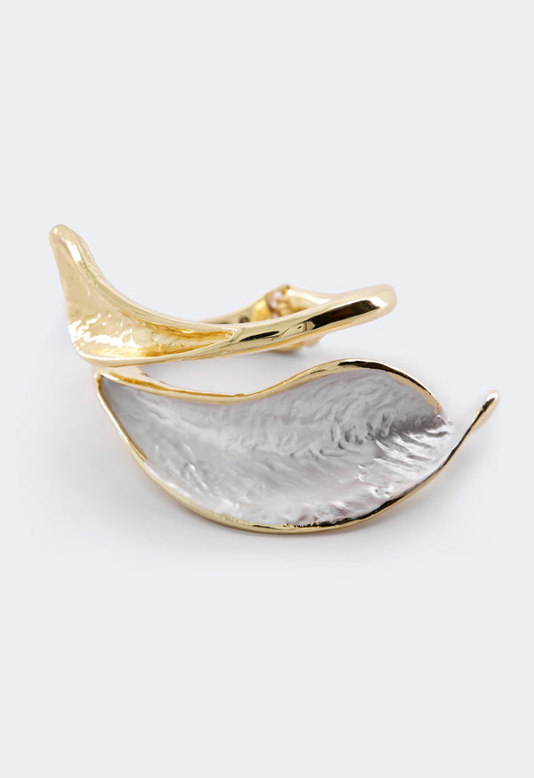 Choice Metallic Leaves Bangle Gold