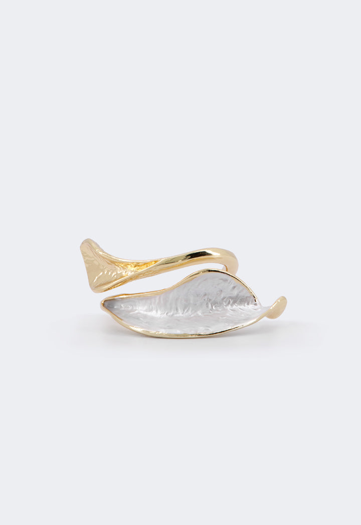 Choice Metallic Leaves Bangle Gold