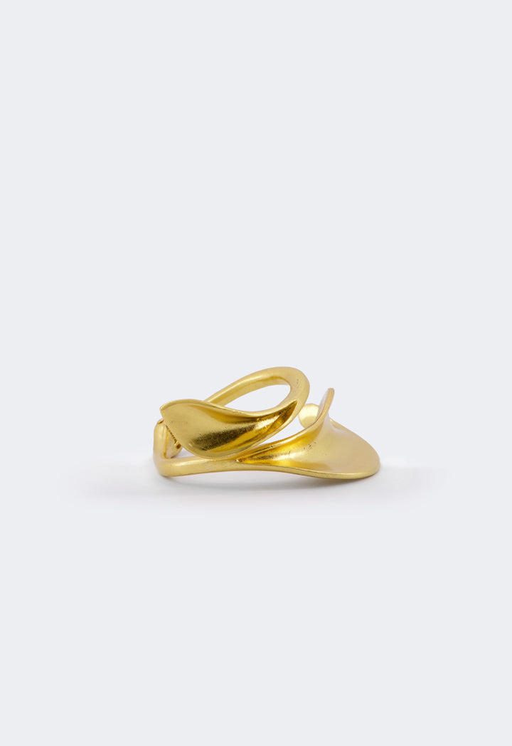 Choice Matte Leaves Bangle Gold