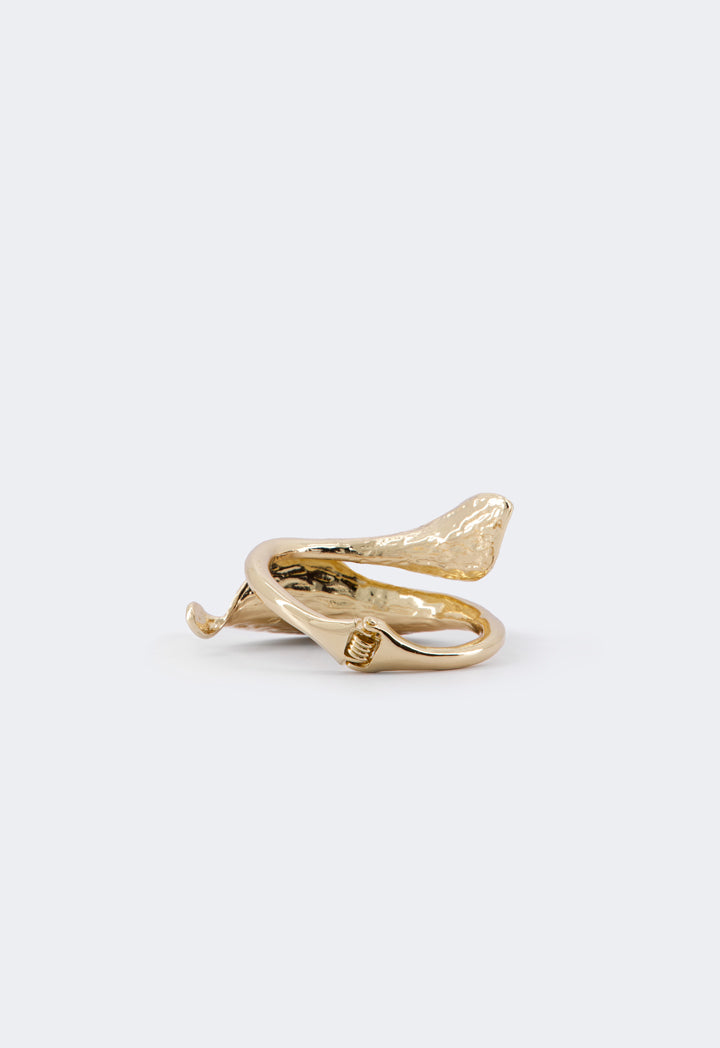 Choice Metallic Leaves Bangle Gold