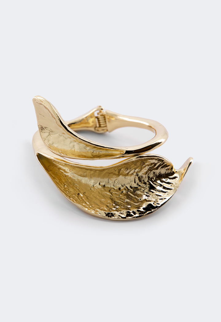 Choice Metallic Leaves Bangle Gold