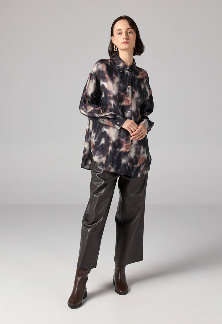 Choice Long Sleeve Printed Shirt Multi Color