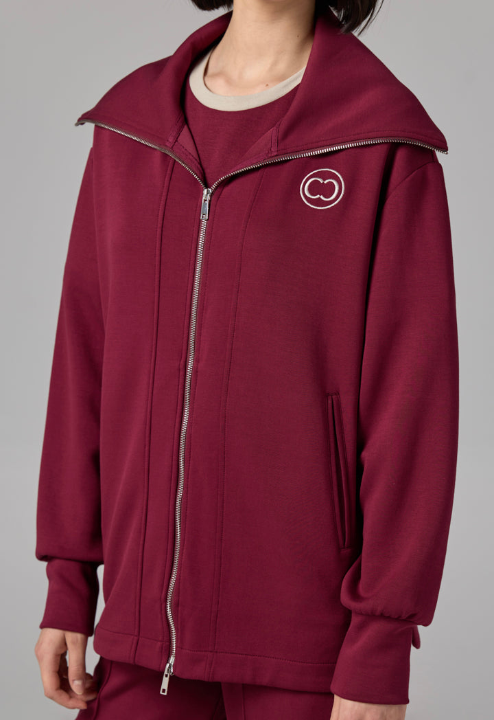 Choice Full-Zip Solid Jacket Beige