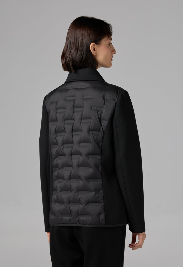 Choice Long Sleeve Quilted Jacket Black