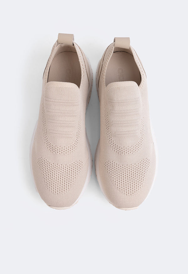 Choice Plain Seamless Sneakers Beige