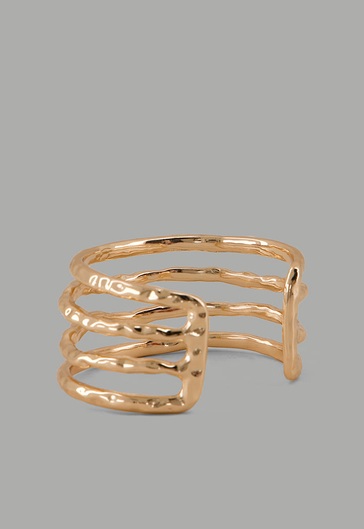 Choice Hammered Metallic Bracelet Gold