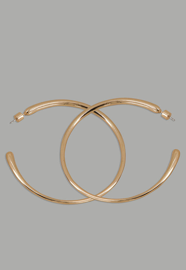 Choice Large Slim Hoops Gold