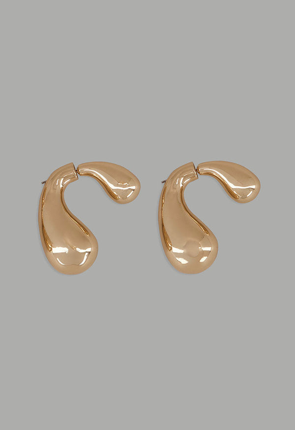 Choice Metallic Drop Earrings Gold