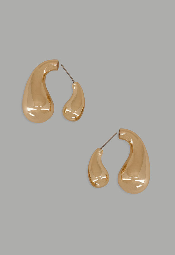 Choice Metallic Drop Earrings Gold