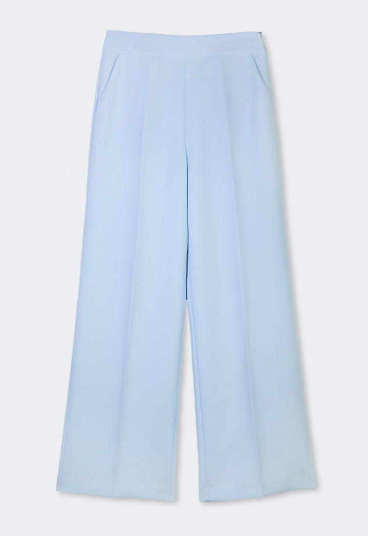 Choice Basic Wide Leg Trousers Blue