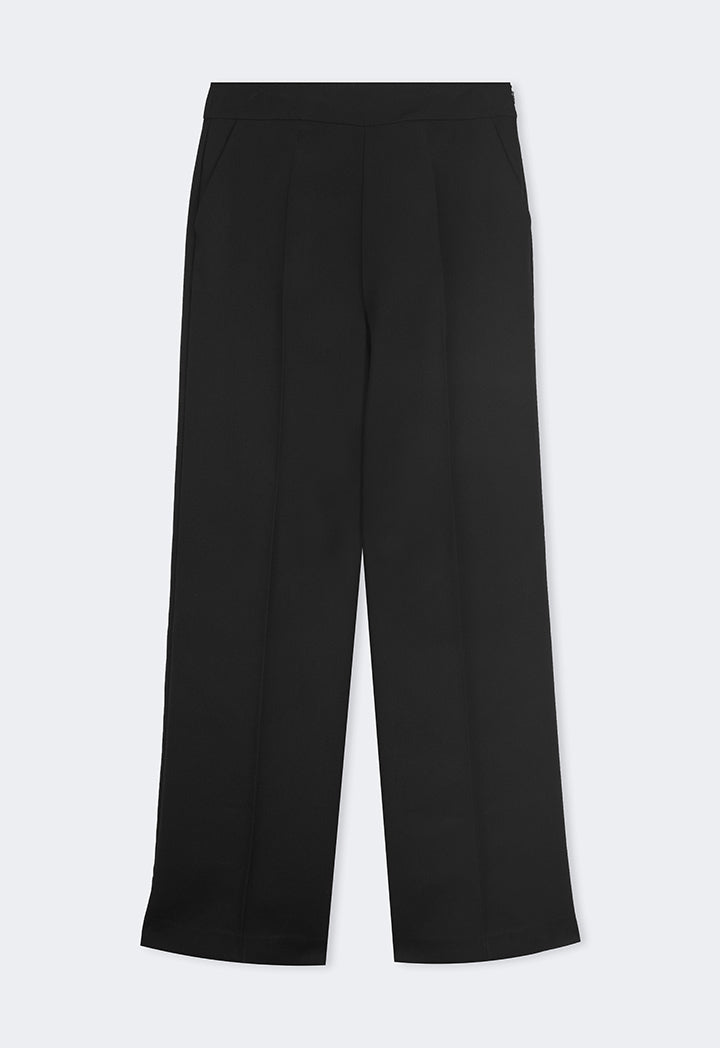 Choice Basic Wide Leg Trousers Black