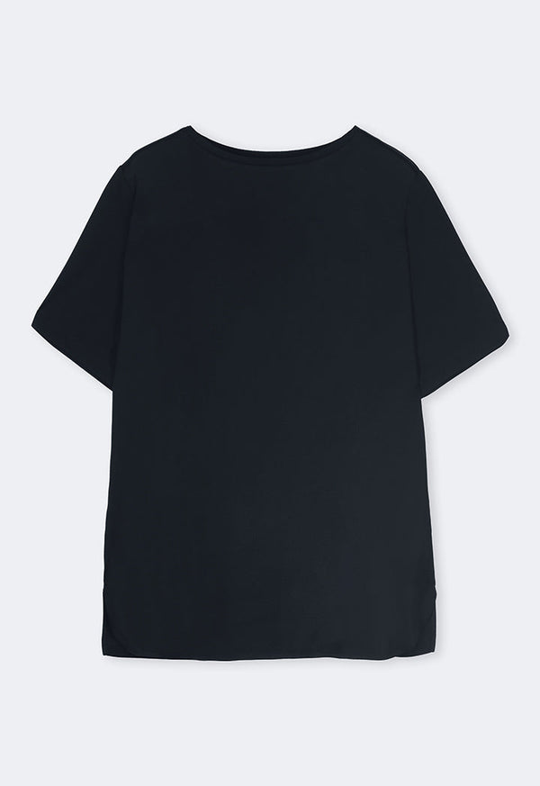 Choice Short Sleeve Basic T-Shirt Black