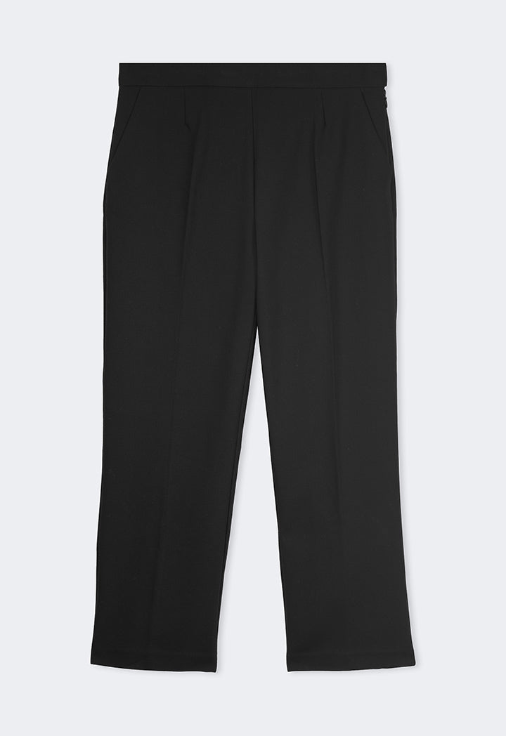 Choice Peg Leg High Waist Trousers Black