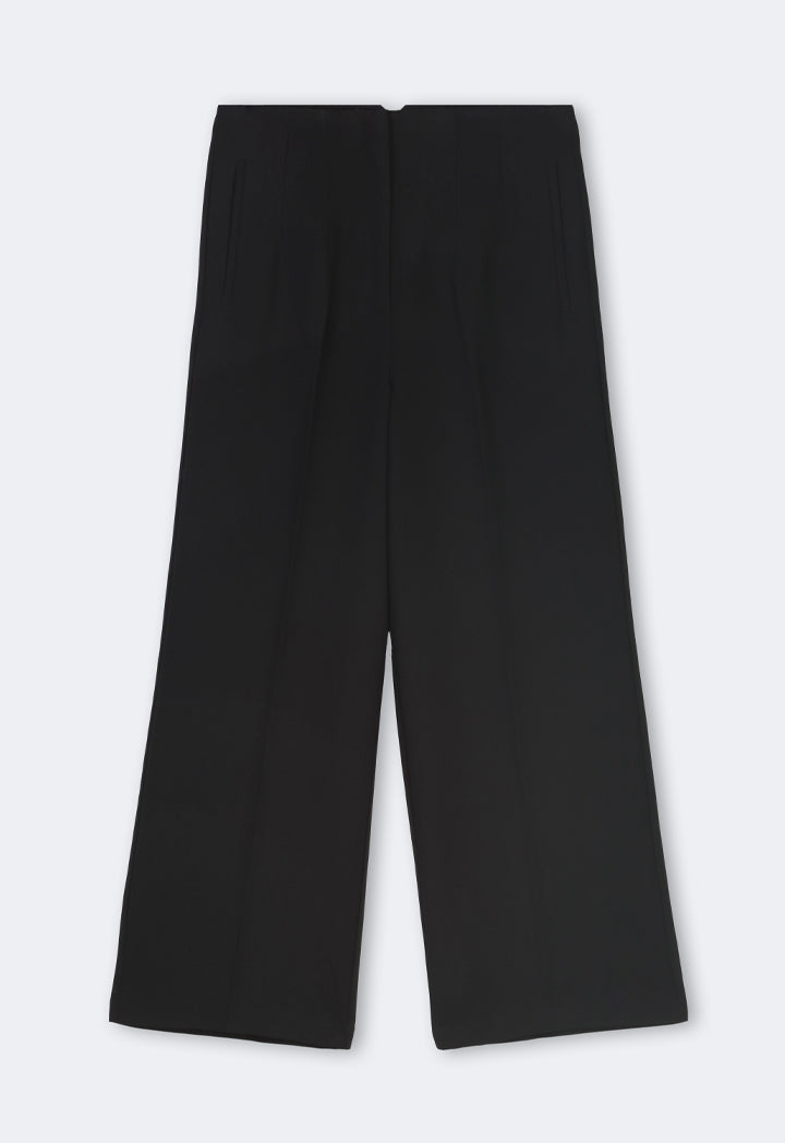 Choice Basic Wide Leg Trousers Black