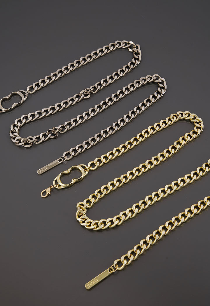 Choice Monogram Chain Belt Gold