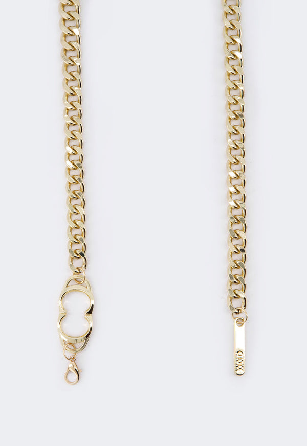 Choice Monogram Chain Belt Gold