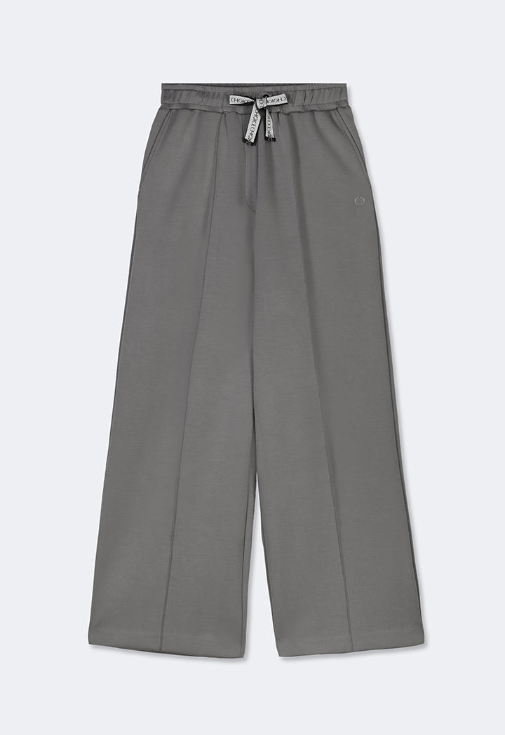 Choice Single Tone Elasticated Waistband Trousers Khaki