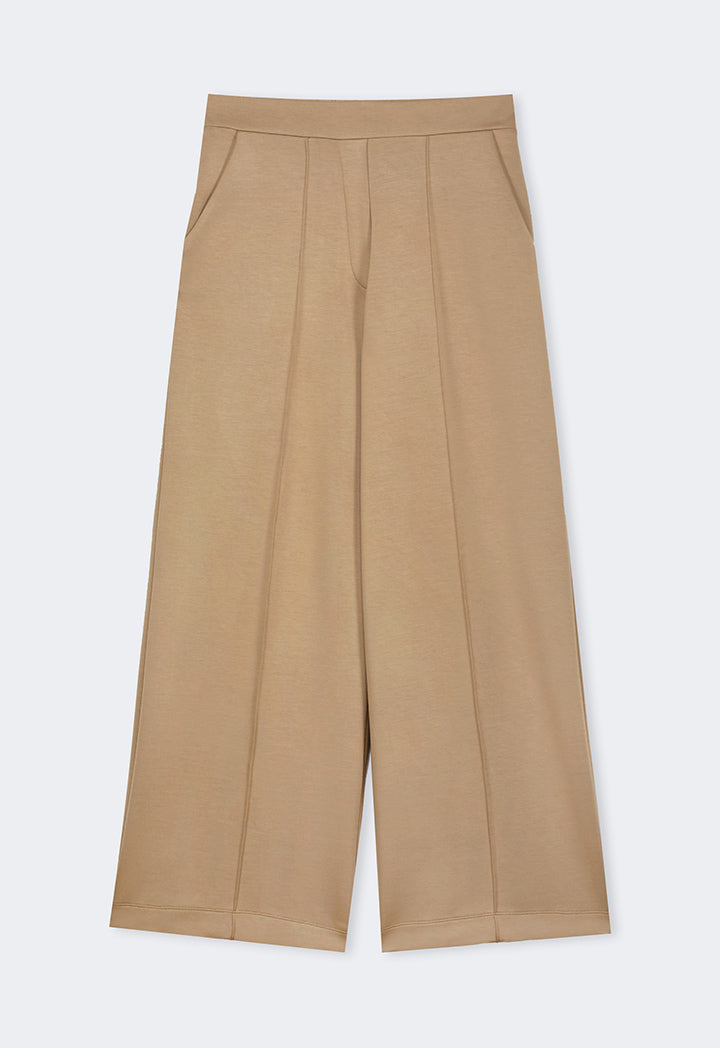 Choice Elasticated Waistband Solid Trousers Vison