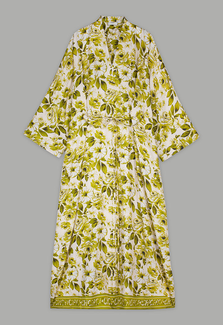 Choice Floral Printed Maxi Dress Multi Color