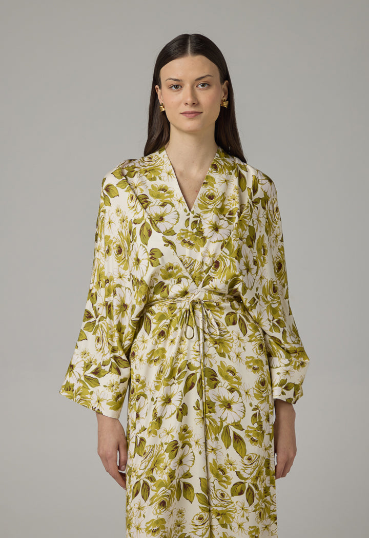 Choice Floral Printed Maxi Dress Multi Color
