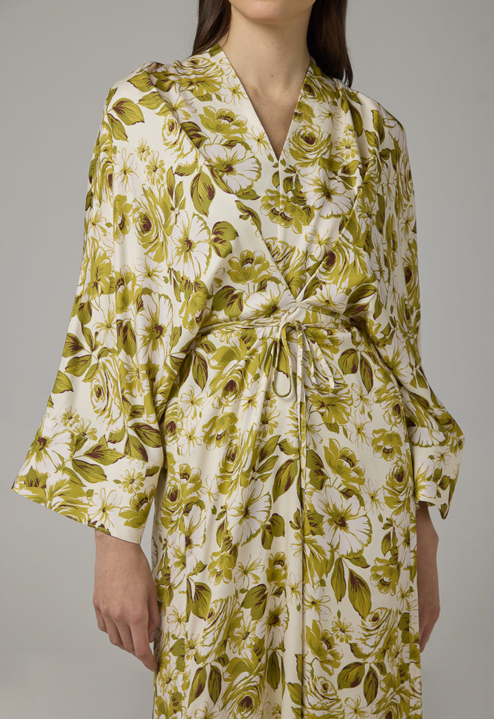 Choice Floral Printed Maxi Dress Multi Color