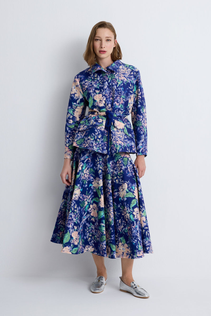 Nean Floral Printed Jacket Multi Color