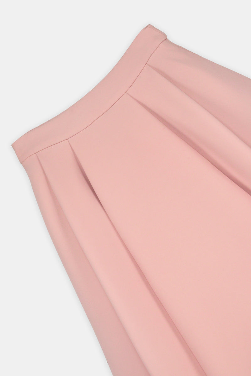 Nean Flared Midi Skirt Blush