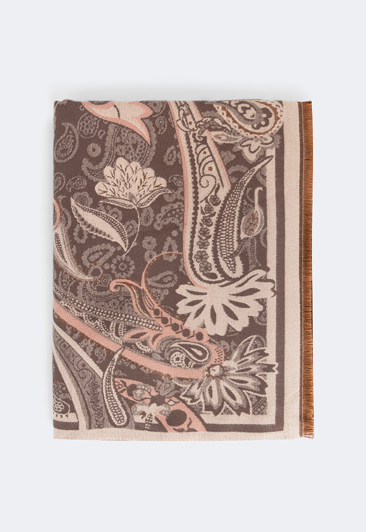 Choice Paisley Pashmina Scarf Beige