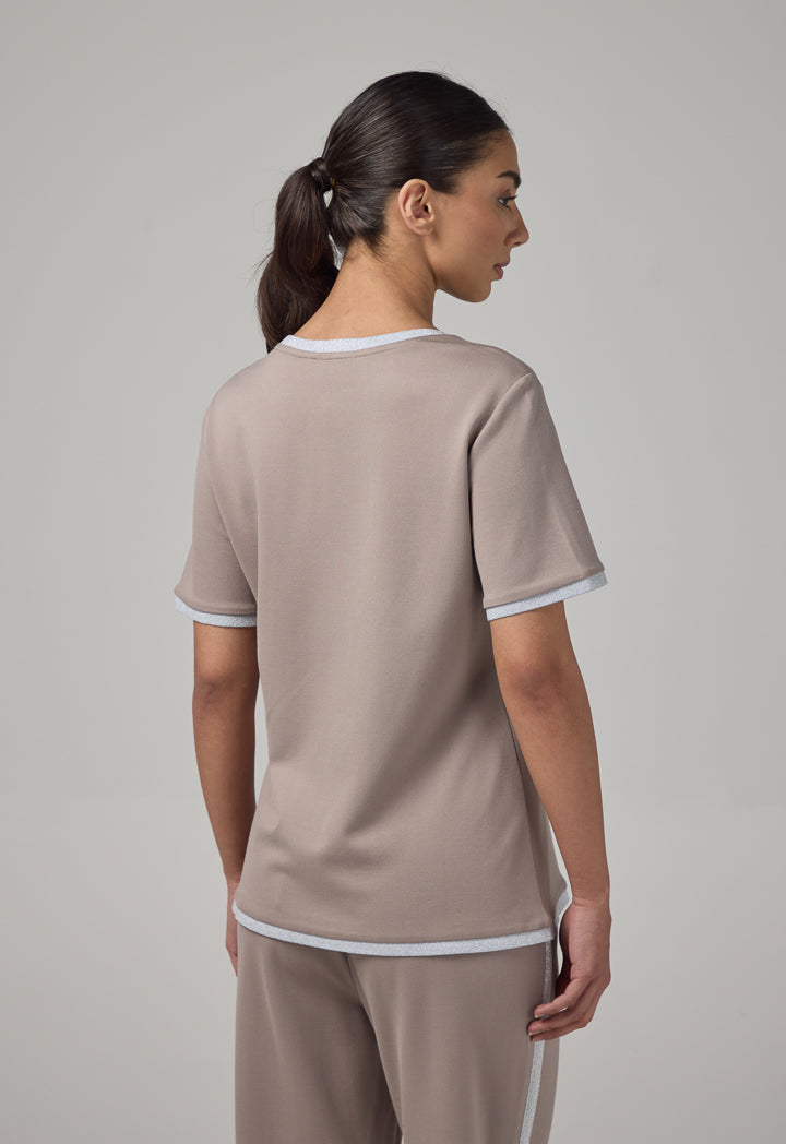 Choice Short Sleeve Contrast T-Shirt Vison