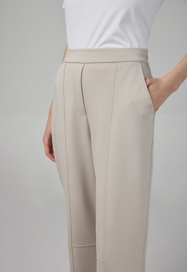 Choice Elasticated Waistband Solid Trousers Grey