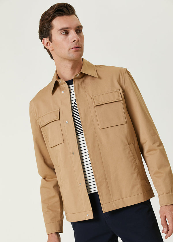 Beymen Club Men Snap Closure Jacket Camel