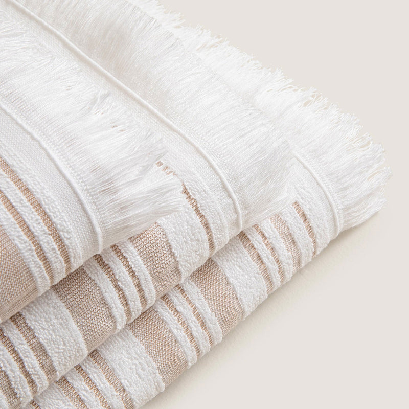 Chakra Derin Bamboo Face Towel 50X90 Cm Beige