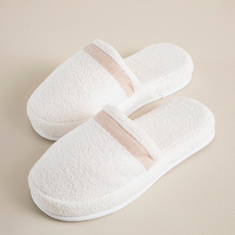 Chakra Derin Unisex Slippers Beige