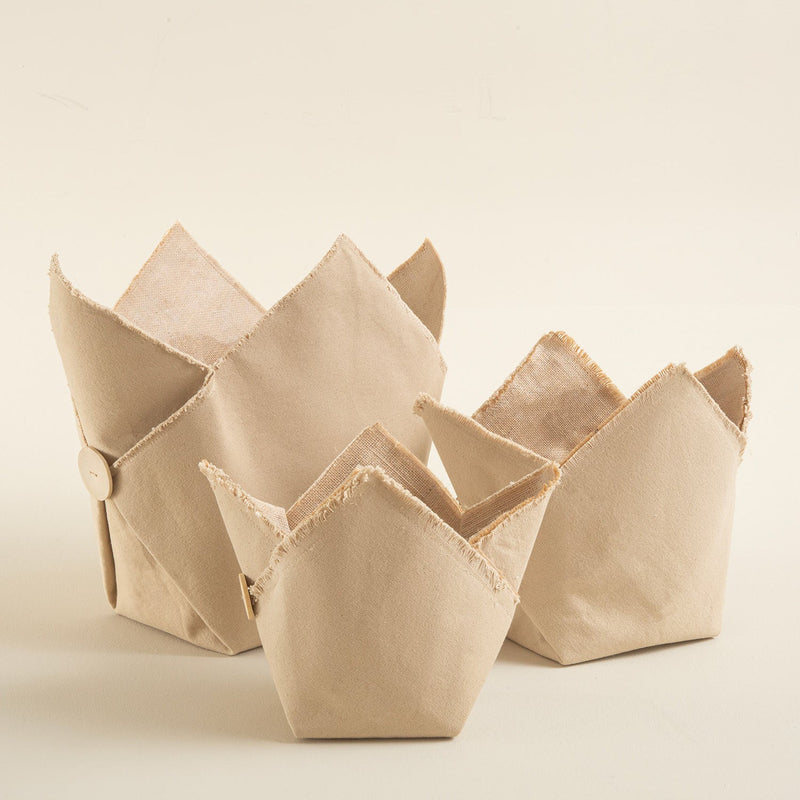 Chakra Button Pot Cover 19 Cm Natural