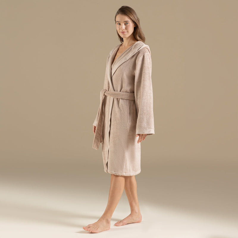 Chakra Lydia Unisex Bathrobe Light Somon