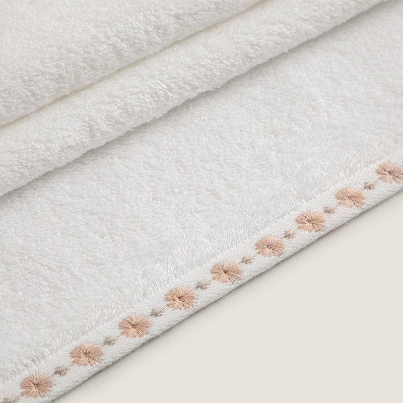 Chakra Florissa Face Towel 50X90 Cm White