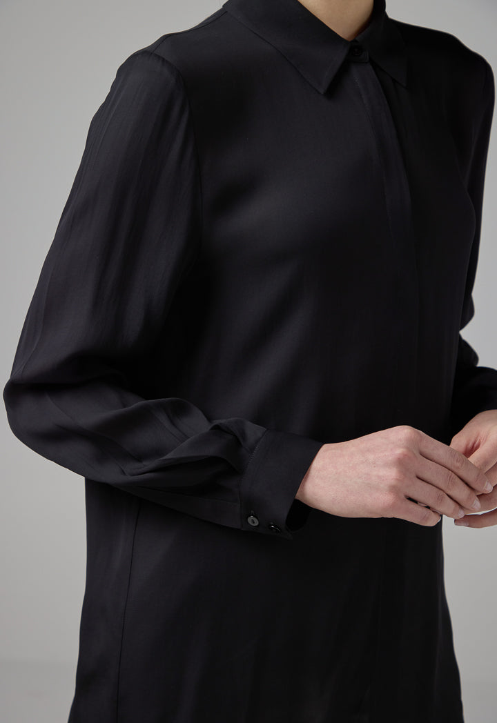 Choice Basic Long Sleeve Shirt Black