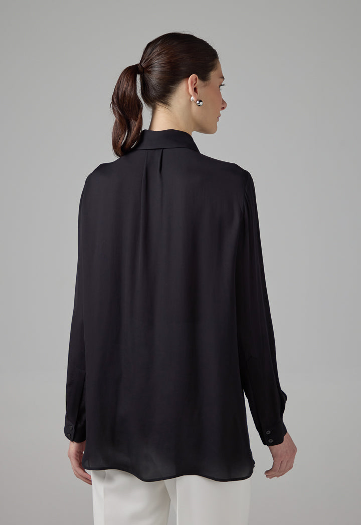 Choice Basic Long Sleeve Shirt Black