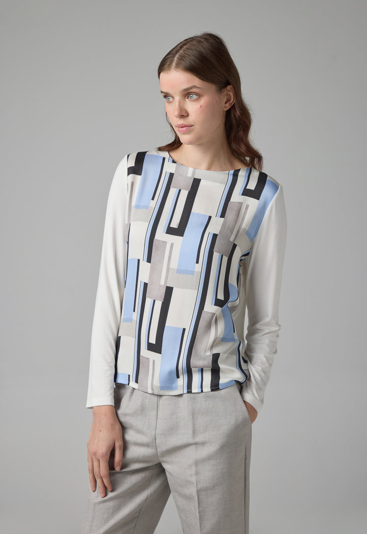 Choice Long Sleeve Printed T-Shirt Multi Color
