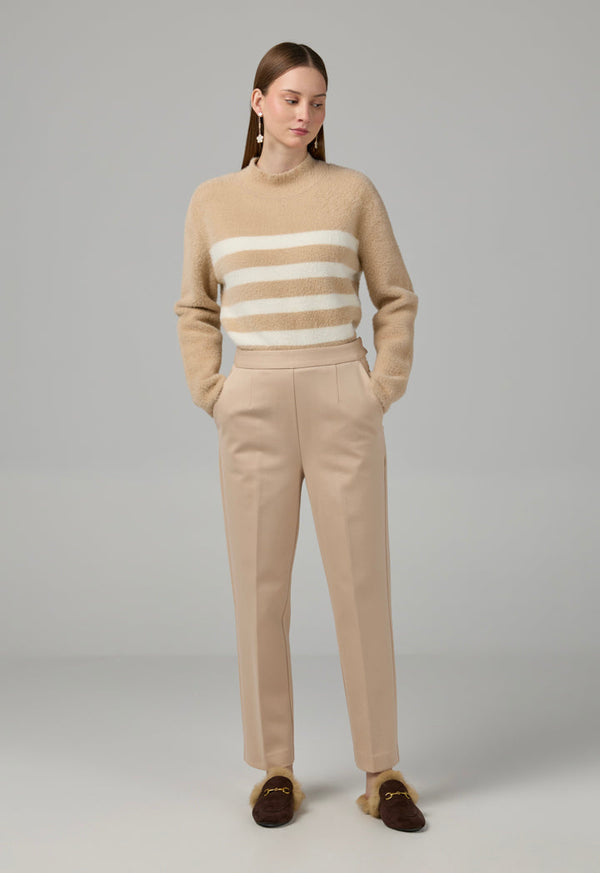 Choice Basic Straight Cut Trousers Beige