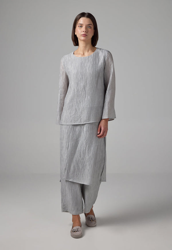 Choice Basic Textured Top Grey