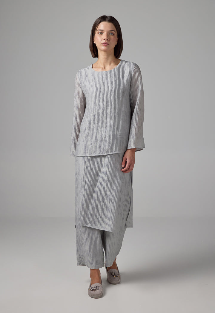 Choice Basic Textured Top Grey