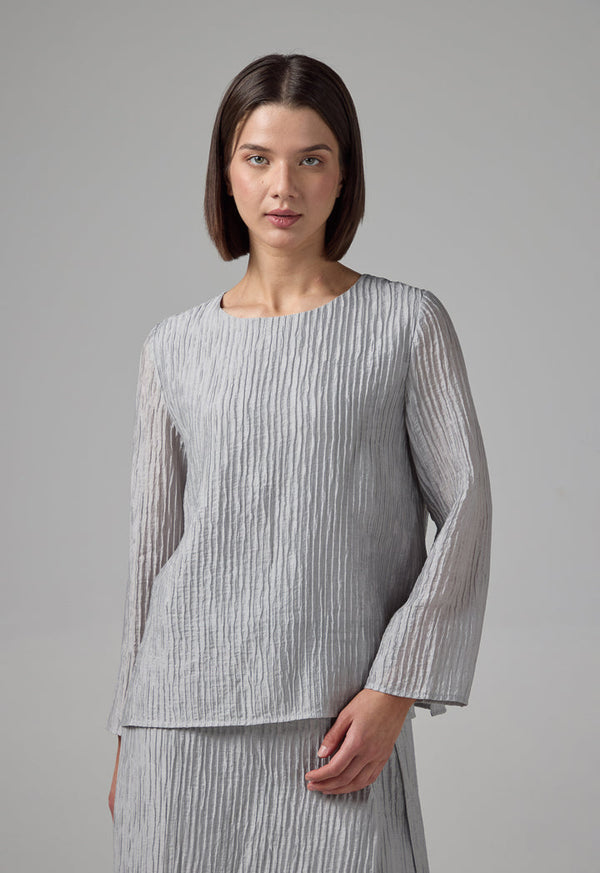 Choice Basic Textured Top Grey